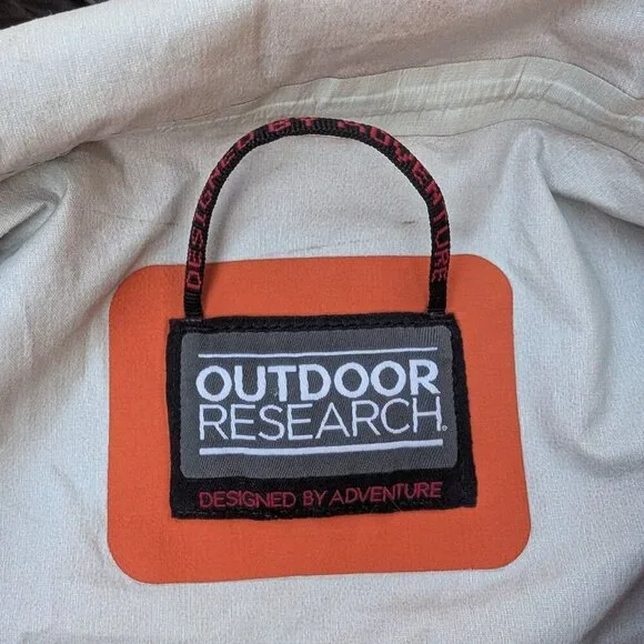 Outdoor Research Men's Lightweight Orange Hooded Jacket - Full Zip - Sz Small - Picture 8 of 11